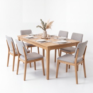 Dining Set with Six Chairs