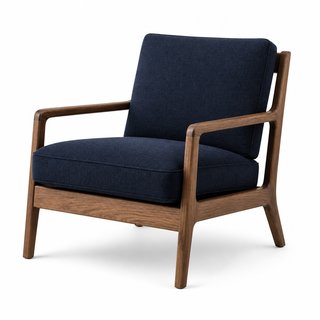 Oak Frame Lounge Chair